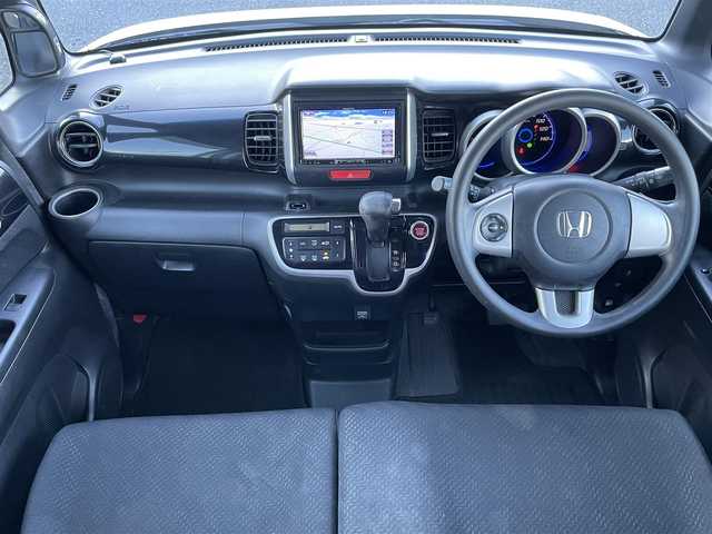 ホンダ Ｎ ＢＯＸ カスタム G Aパッケージ 大阪府 2014(平26)年 6.2万km プレミアムホワイトパール ワンオーナー/社外メモリナビ/バックカメラ/Bluetooth/フルセグテレビ/衝突軽減防止装置（CTBA）/片側パワースライドドア/ETC/HIDヘッドランプ/プッシュスタート/純正14インチアルミホイール