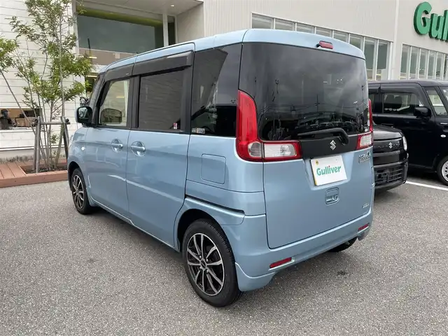 スズキ スペーシア X 石川県 2015(平27)年 6.9万km 青 4WD/社外メモリーナビ/フルセグTV/バックカメラ/HIDヘッドライト/ETC/レーダーブレーキ/社外アルミホイール/両側パワースライドドア/スマートキー/プッシュスタート/電動ミラー/ドライブレコーダー/シートヒーター/スタッドレス積み込み