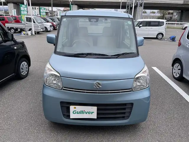 スズキ スペーシア X 石川県 2015(平27)年 6.9万km 青 4WD/社外メモリーナビ/フルセグTV/バックカメラ/HIDヘッドライト/ETC/レーダーブレーキ/社外アルミホイール/両側パワースライドドア/スマートキー/プッシュスタート/電動ミラー/ドライブレコーダー/シートヒーター/スタッドレス積み込み
