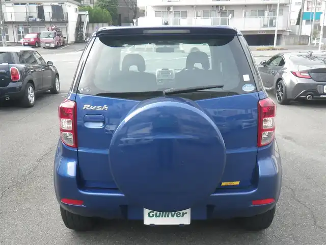 トヨタ ラッシュ G 神奈川県 2006(平18)年 9.3万km ブルーマイカM 4WD/マニュアル/純正CD/CSオーディオ/スマートキー/スペアキー/ETC/フォグランプ/背面タイヤハードカバー/取説書/保証書/点検記録（全てトヨタディーラーで実施）/　R5/1  R7/1