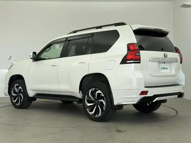 トヨタ ランドクルーザー プラド TX 愛知県 2020(令2)年 3.5万km ホワイトパールクリスタルシャイン モデリスタエアロ（F/R）/プリクラッシュセーフティ/レーダークルーズコントロール/レーンキープアシスト/オートマチックハイビーム/クリアランスソナー/ルーフレール/社外ナビ/Bluetooth/フルセグTV/DVD/CD/AM/FM/USB/社外フロアマット/社外20インチアルミホイール/LEDヘッドライト/オートライト/前方ドライブレコーダー/ETC/スマートキー