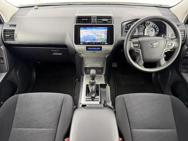 トヨタ ランドクルーザー プラド TX 愛知県 2020(令2)年 3.5万km ホワイトパールクリスタルシャイン モデリスタエアロ（F/R）/プリクラッシュセーフティ/レーダークルーズコントロール/レーンキープアシスト/オートマチックハイビーム/クリアランスソナー/ルーフレール/社外ナビ/Bluetooth/フルセグTV/DVD/CD/AM/FM/USB/社外フロアマット/社外20インチアルミホイール/LEDヘッドライト/オートライト/前方ドライブレコーダー/ETC/スマートキー