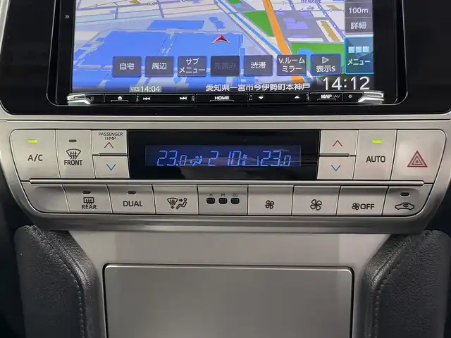 トヨタ ランドクルーザー プラド TX 愛知県 2020(令2)年 3.5万km ホワイトパールクリスタルシャイン モデリスタエアロ（F/R）/プリクラッシュセーフティ/レーダークルーズコントロール/レーンキープアシスト/オートマチックハイビーム/クリアランスソナー/ルーフレール/社外ナビ/Bluetooth/フルセグTV/DVD/CD/AM/FM/USB/社外フロアマット/社外20インチアルミホイール/LEDヘッドライト/オートライト/前方ドライブレコーダー/ETC/スマートキー