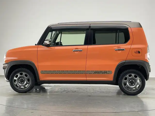 スズキ ハスラー ワンダラー 愛知県 2019(平31)年 4.8万km パッションオレンジ/ウッディブラウン2トーンルーフ 社外８型ナビ　バックカメラ　シートヒーター　禁煙　フルセグ　ＤＶＤ　ＥＴＣ　ドラレコ　デュアルカメラブレーキサポート　衝突軽減　車線逸脱　ＨＩＤオートライト　茶ハーフレザー　ツートンカラー　ＵＳＢ接続　Bluetooth　社外マット　アイドリングストップ　特別仕様車　プッシュスタート　スマートキー