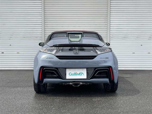 ホンダ Ｓ６６０ モデューロX 福島県 2022(令4)年 0.5万km ソニックグレーパール 純正ナビ/BT/USB/フルセグTV/専用スポーツレザーシート/専用アクティブスポイラー/専用アルミホイール/シティーブレーキアクティブシステム/クルーズコントロール/ステアリングリモコン/シートヒーター/バックカメラ/オートライト/LEDヘッドライト/フォグライト/プッシュスタート/純正フロアマット/ETC
