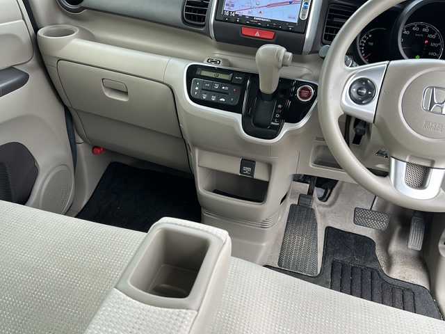 ホンダ Ｎ ＢＯＸ G Lパッケージ 新潟県 2015(平27)年 11.3万km ワイン ナビ/電動スライドドア/片側パワースライドドア/バックカメラ/アイドリングストップ/純正フロアマット/プッシュスタート/横滑り防止装置