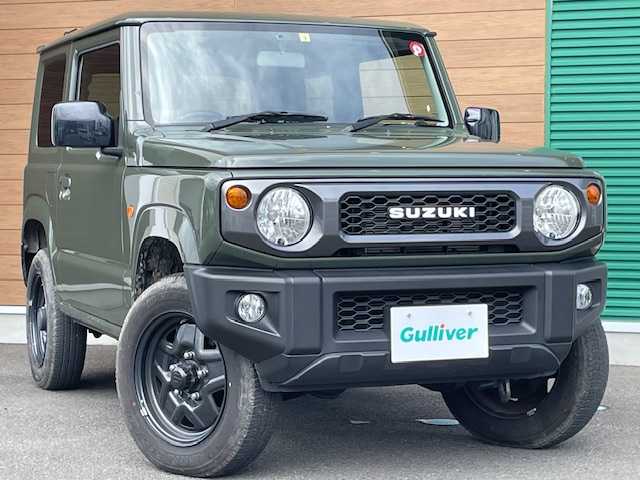 スズキ ジムニー XL 静岡県 2022(令4)年 2.5万km ジャングルグリーン ワンオーナー/社外ディスプレイオーディオ/Bluetooth/純正フロアマット/スマートキー/プッシュスタート/オートライト/アイドリングストップ/ETC
