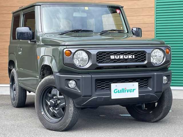 スズキ ジムニー XL 静岡県 2022(令4)年 2.5万km ジャングルグリーン ワンオーナー/社外ディスプレイオーディオ/Bluetooth/純正フロアマット/スマートキー/プッシュスタート/オートライト/アイドリングストップ/ETC