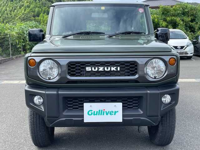 スズキ ジムニー XL 静岡県 2022(令4)年 2.5万km ジャングルグリーン ワンオーナー/社外ディスプレイオーディオ/Bluetooth/純正フロアマット/スマートキー/プッシュスタート/オートライト/アイドリングストップ/ETC