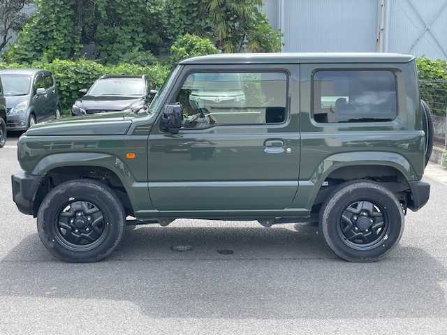スズキ ジムニー XL 静岡県 2022(令4)年 2.5万km ジャングルグリーン ワンオーナー/社外ディスプレイオーディオ/Bluetooth/純正フロアマット/スマートキー/プッシュスタート/オートライト/アイドリングストップ/ETC