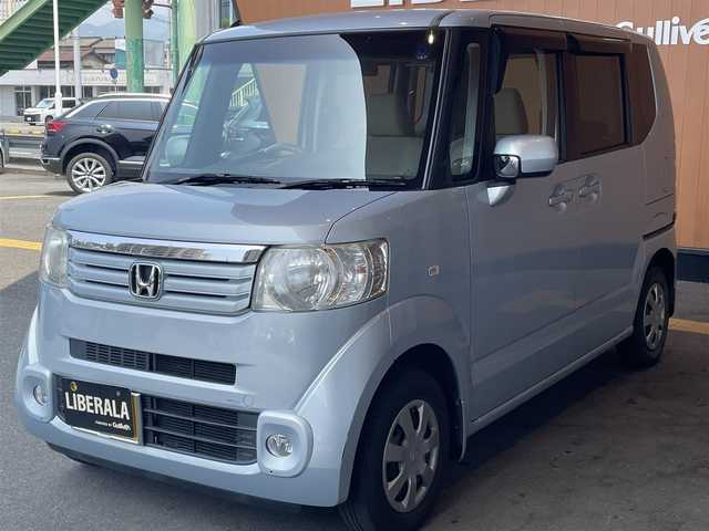 ホンダ Ｎ ＢＯＸ G Lパッケージ 高知県 2012(平24)年 15.7万km 青 ナビ（MDV-737DT)/【AM/FM/BT/フルセグTV/CD】/片側パワースライドドア/プッシュスタート/ETC
