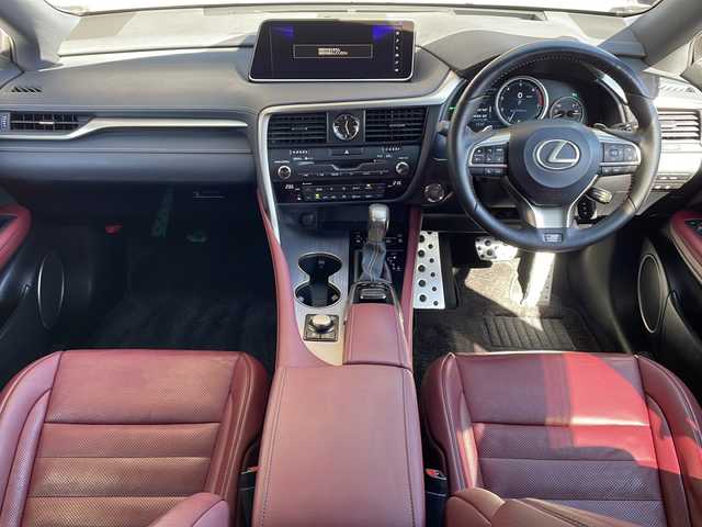 レクサス ＲＸ 200t Fスポーツ 長野県 2016(平28)年 4.8万km ホワイトノーヴァガラスフレーク ４WD/サンルーフ/レッドレザーシート/純正メーカーナビTV/パワーバックドア/バック・サイドカメラ/ETC/社外18インチアルミ/クルーズコントロール/シートヒーター /ハンドルヒーター/保証書・取説/カードキー