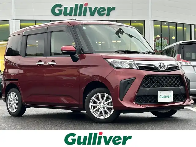 トヨタ ルーミー G 島根県 2021(令3)年 1.4万km ファイアークォーツレッドM 登録時走行距離　13908km/ワンオーナー/保証書/取扱説明書/純正ナビ（NSZT-W68T）/（AM/FM/CD/DVD/Bluetooth）/フルセグテレビ/アラウンドビューモニター/両側パワースライドドア/サンシェード/ウィンカーミラー/ドアバイザー/純正フロアマット/横滑り防止装置/衝突軽減システム/車線逸脱警報/コーナーセンサー/オートライト/ビルドインETC/ドライブレコーダー