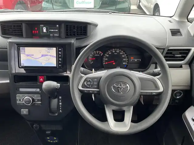 トヨタ ルーミー G 島根県 2021(令3)年 1.4万km ファイアークォーツレッドM 登録時走行距離　13908km/ワンオーナー/保証書/取扱説明書/純正ナビ（NSZT-W68T）/（AM/FM/CD/DVD/Bluetooth）/フルセグテレビ/アラウンドビューモニター/両側パワースライドドア/サンシェード/ウィンカーミラー/ドアバイザー/純正フロアマット/横滑り防止装置/衝突軽減システム/車線逸脱警報/コーナーセンサー/オートライト/ビルドインETC/ドライブレコーダー