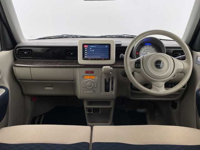 スズキ ラパン モード 宮崎県 2019(平31)年 3.9万km ノクターンブルーパール/ホワイト 2トーンルーフ 禁煙車/衝突被害軽減ブレーキ/社外ディスプレイオーディオ/（カロッツェリア/FH-9400DVS/Bluetooth/CD/DVD）/純正LEDオートライト/純正セキュリティアラーム/純正フロアマット/エネチャージ/前席シートヒーター/オートエアコン/ウッド調パネル/スマートキー/プッシュエンジンスタート/新車時保証書/取扱い説明書