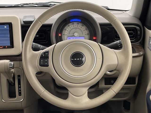 スズキ ラパン モード 宮崎県 2019(平31)年 3.9万km ノクターンブルーパール/ホワイト 2トーンルーフ 禁煙車/衝突被害軽減ブレーキ/社外ディスプレイオーディオ/（カロッツェリア/FH-9400DVS/Bluetooth/CD/DVD）/純正LEDオートライト/純正セキュリティアラーム/純正フロアマット/エネチャージ/前席シートヒーター/オートエアコン/ウッド調パネル/スマートキー/プッシュエンジンスタート/新車時保証書/取扱い説明書