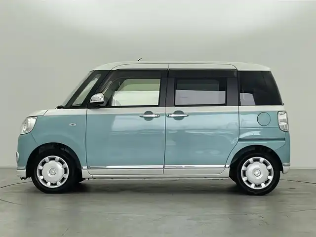 ダイハツ ムーヴ キャンバス G メイクアップ SA Ⅲ 群馬県 2018(平30)年 0.8万km パールホワイトⅢ/ファインミントメタリック 2トーン 純正ナビ装着用アップグレードパック/・ステアリングスイッチ/・フルセグTV/＝＝＝＝＝＝＝/純正ナビ(NMZM-W68D)/AM/FM/CD/DVD/SD/BT/バックカメラ/社外ドライブレコーダー/両側パワースライドドア/スマートアシスト3/・衝突回避支援ブレーキ/・車線逸脱警報/・オートハイビーム/コーナーセンサー/LEDヘッドライト/オートライト/プッシュスタート/スマートキー