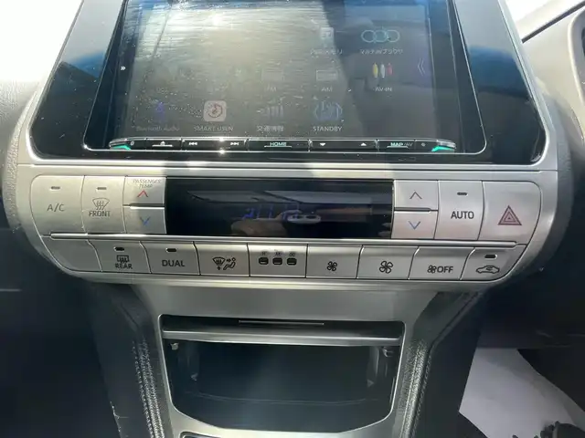 トヨタ ランドクルーザー プラド TX Lパッケージ 長崎県 2019(令1)年 4.6万km ブラック /ケンウッド9型ナビ/バックカメラ/（FM/AM/CD/DVD/Bluetooth/フルセグTV）//アルパイン後席モニター//社外ドライブレコーダー//サンルーフ//ルーフレール//サイドステップ//LEDヘッドライト//純正17インチアルミ//トヨタセーフティセンス//クルーズコントロール//コーナーセンサー//スマートキー/スペアキー×１//プッシュスタート