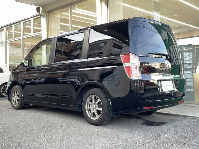 ホンダ ステップワゴン G コンフォートセレクション 高知県 2012(平24)年 10.6万km クリスタルブラックパール 純正フリップダウンモニター(Gathers　VM-108N）　/フルセグナビ　（MDV-S706）/【Ｂｌｕｅｔｏｏｔｈ　ＣＤ　ＤＶＤ　ＴＶ】　/両側パワースライドドア　/ビルトインＥＴＣ　/クルーズコントロール　/社外15インチアルミホイール/純正フロアマット　/横滑り防止装置/オートライト/保証書　/取扱説明書