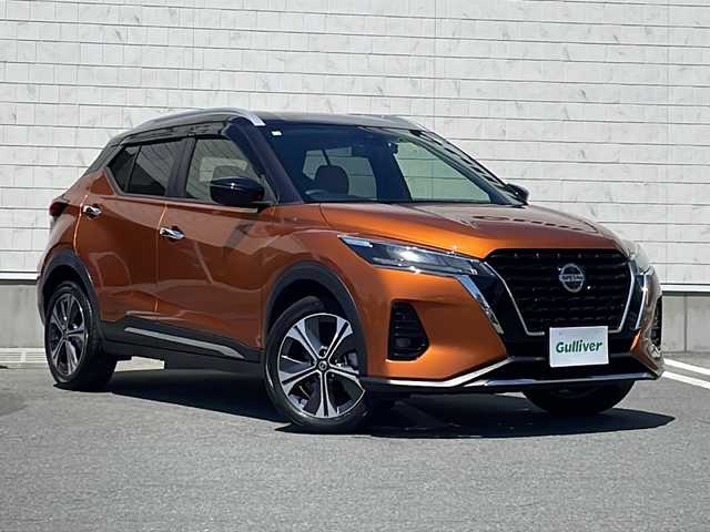日産 キックス X ツートーンインテリアED 山形県 2020(令2)年 6.6万km プレミアムホライズンオレンジ/ピュアブラック 2トーン 禁煙車/プロパイロット/３６０°セーフティアシスト/・インテリジェントエマージェンシーブレーキ/・ふらつき警報/・前方衝突予測警報/・標識検知機能/・側方運転支援/・後側方衝突防止支援システム/・アラウンドビューモニター/・踏み間違い衝突防止アシスト/・後退時車両検知警報/・インテリジェント ルームミラー/・エマージェンシーストップシグナル/専用合皮シート/純正９インチナビ（CD.DVD.BT.SD）/フルセグ/ビルトインETC/シートヒーター/ステアリングヒーター/電動パーキングブレーキ/オートホールド/ドライブレコーダー/スマートキー/プッシュスタート/LEDヘッドライト