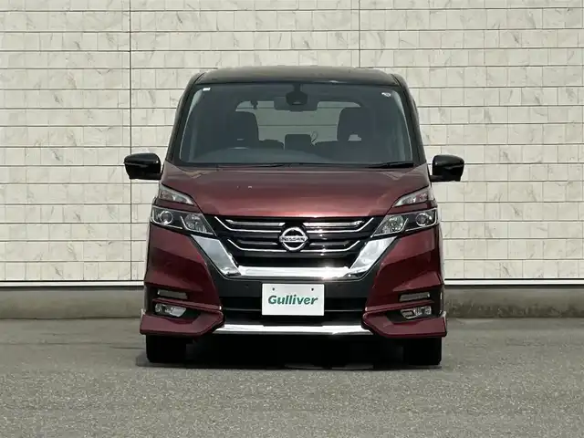 日産 セレナ ハイウェイスター 福岡県 2016(平28)年 5.7万km マルーンレッド 2トーン 純正9型SDナビ(フルセグTV/CD/DVD/BT)アラウンドビューモニター後席モニタープロパイロットエマージェンシーブレーキコーナーセンサー両側パワスラETCデジタルインナーミラーUSBポート純正LEDヘッドライト純正16インチアルミホイル純正フロアマットプッシュスタートスマートキー