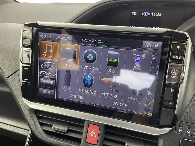 トヨタ ノア Si ダブルバイビー 群馬県 2018(平30)年 6万km ブラック 近縁車　アルパインナビ　バックカメラ　両側パワースライドドア　ＴＲＤエアロ　クルーズコントロール　オートマチックハイビーム　ドライブレコーダー　ETC　横滑り防止装置　USB接続　車線逸脱警報