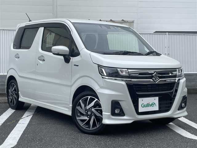 スズキ ワゴンＲ カスタムＺ HYBRID ZT 群馬県 2022(令4)年 3.2万km ピュアホワイトP 衝突軽減ブレーキシステム/レーンキープアシスト/レーダークルーズコントロール/純正メモリナビゲーション/（CD/DVD/SD/BT/フルセグTV）/バックカメラ/ナビ連動前後ドライブレコーダー/ETC/パドルシフト/ステアリングスイッチ/アイドリングストップ/クリアランスソナー/LEDヘッドライト/フォグランプ/オートライト/ドアバイザー/電格ミラー/純正フロアマット/純正15インチアルミホイール