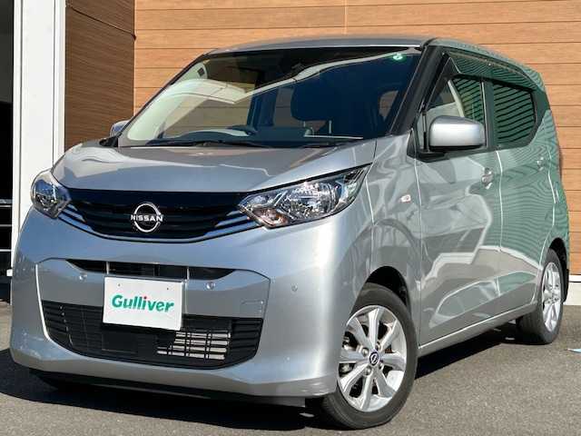 日産 デイズ X 静岡県 2023(令5)年 2.9万km スターリングシルバーM ワンオーナー/純正9インチディスプレイオーディオ/（AppleCarPlay/ Android Auto/Bluetooth)/スマートキー/純正14インチAW/クリアランスソナー/バックカメラ/ステアリングスイッチ/オートライト/保証書/取扱説明書