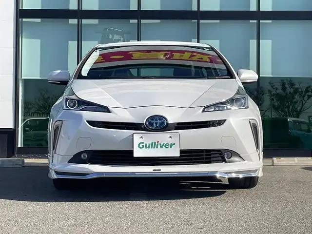トヨタ プリウス Sツーリングセレクション 和歌山県 2021(令3)年 8.5万km プラチナホワイトパールマイカ モデリスタエアロ/純正ナビ/フルセグＴＶ/パノラミックビューモニター/プリクラッシュセーフティ/レーダークルーズコントロール/レーンディーパーチャーアラート/クリアランスソナー/純正フロアマット/純正アルミホイール/アイドリングストップ/シートヒーター/ＡＣ１００Ｖ充電/LEDヘッドライト/フォグランプ/オートライト/オートマチックハイビーム