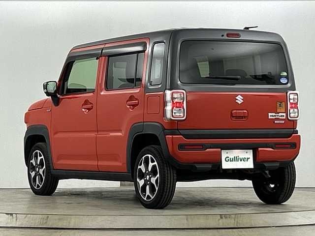 スズキ ハスラー HYBRID X 愛知県 2020(令2)年 5.4万km バーミリオンオレンジ/ガンメタリック2トーン メーカー９インチナビ/（フルセグTV/Bluetooth/ＡＭ/ＦＭ/ＵＳＢ）/全方位カメラ/スズキセーフティサポート/・衝突軽減ブレーキ/・レーンキープアシスト/・オートマチックハイビーム/・パーキングサポートブレーキ/ＥＴＣ/ドライブレコード/前席シートヒーター/アイドリングストップ/純正１５インチアルミホイール/スマートキー/プッシュスタート/ＬＥＤヘッドライト/フロントフォグランプ/横滑り防止装置/オートエアコン/純正フロアマット