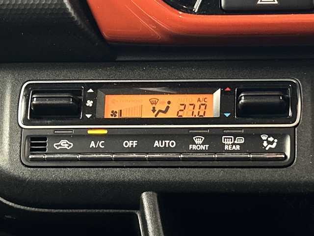 スズキ ハスラー HYBRID X 愛知県 2020(令2)年 5.4万km バーミリオンオレンジ/ガンメタリック2トーン メーカー９インチナビ/（フルセグTV/Bluetooth/ＡＭ/ＦＭ/ＵＳＢ）/全方位カメラ/スズキセーフティサポート/・衝突軽減ブレーキ/・レーンキープアシスト/・オートマチックハイビーム/・パーキングサポートブレーキ/ＥＴＣ/ドライブレコード/前席シートヒーター/アイドリングストップ/純正１５インチアルミホイール/スマートキー/プッシュスタート/ＬＥＤヘッドライト/フロントフォグランプ/横滑り防止装置/オートエアコン/純正フロアマット