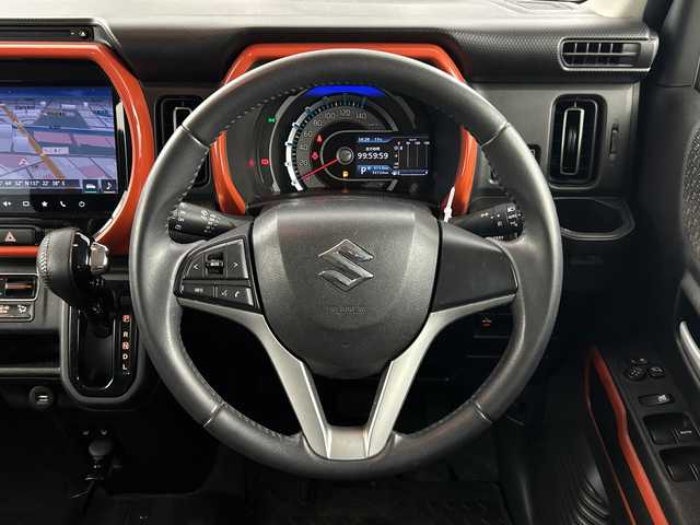 スズキ ハスラー HYBRID X 愛知県 2020(令2)年 5.4万km バーミリオンオレンジ/ガンメタリック2トーン メーカー９インチナビ/（フルセグTV/Bluetooth/ＡＭ/ＦＭ/ＵＳＢ）/全方位カメラ/スズキセーフティサポート/・衝突軽減ブレーキ/・レーンキープアシスト/・オートマチックハイビーム/・パーキングサポートブレーキ/ＥＴＣ/ドライブレコード/前席シートヒーター/アイドリングストップ/純正１５インチアルミホイール/スマートキー/プッシュスタート/ＬＥＤヘッドライト/フロントフォグランプ/横滑り防止装置/オートエアコン/純正フロアマット