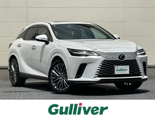 レクサス ＲＸ 350h バージョンL 茨城県 2023(令5)年 1.7万km ソニッククォーツ ワンオーナー/14インチ純正ナビ/パノラミックビューカメラ/デジタルインナーミラー/サンルーフ/三眼LEDヘッドライト/カラーヘッドアップディスプレイ/パワーバックドア/全席シートヒーター/全席ベンチレーション/パワーメモリーシート/パドルシフト/ビルドインETC/レクサスセーフティセンス/レーダークルーズコントロール/BSM/アドバンスパーク/ステアリングヒーター/コンビステアリング/ステアリングスイッチ