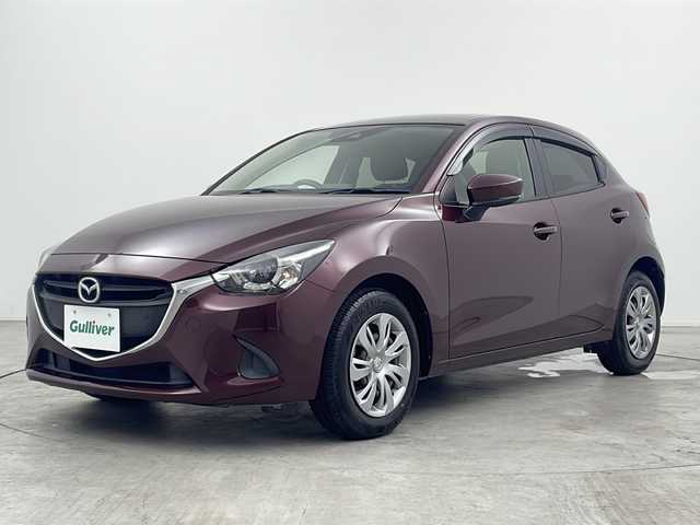 マツダ デミオ 15S 三重県 2018(平30)年 5.2万km ディープクリムゾンマイカ 禁煙車/純正SDナビ/CD/DVD/SD/BT/フルセグTV/バックカメラ/衝突被害軽減ブレーキ/レーンキープアシスト/ブラインドスポットモニター/シートヒーター/オートライト/アイドリングストップ/スマートキー/LEDヘッドライト