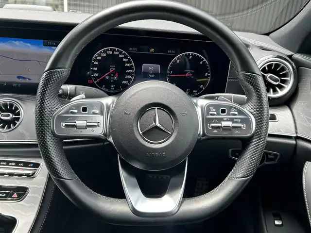メルセデス・ベンツ ＣＬＳ２２０ｄ スポーツ エクスクルーシブPKG 福岡県 2018(平30)年 1.8万km ダイヤモンドホワイト サンルーフ/レーダーセーフティパッケージ/アクティブセーフティブレーキ/ブラインドスポットモニター/レーンキープアシスト/ヘッドアップディスプレイ/純正ナビ/全方位カメラ/Applecarplay/androidauto/フルセグTV/Bluetooth/ブルメスター/黒革シート/前席エアシート/前席シートヒーター/LEDヘッドライト/パワーバックドア/前後ドライブレコーダー/純正19インチアルミホイール/ETC