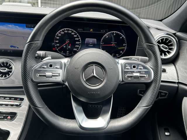 メルセデス・ベンツ ＣＬＳ２２０ｄ スポーツ エクスクルーシブPKG 福岡県 2018(平30)年 1.8万km ダイヤモンドホワイト サンルーフ/レーダーセーフティパッケージ/アクティブセーフティブレーキ/ブラインドスポットモニター/レーンキープアシスト/ヘッドアップディスプレイ/純正ナビ/全方位カメラ/Applecarplay/androidauto/フルセグTV/Bluetooth/ブルメスター/黒革シート/前席エアシート/前席シートヒーター/LEDヘッドライト/パワーバックドア/前後ドライブレコーダー/純正19インチアルミホイール/ETC