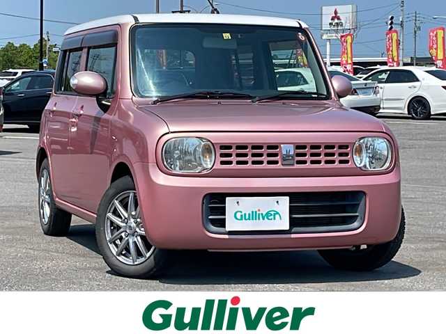 スズキ ラパン X 道央・札幌 2008(平20)年 7.9万km チェリーピンクパールメタリック/ホワイト ４WD/純正オーディオ/AM/FM/CD//ビルトインETC/D席シートヒーター/プッシュスタート/スマートキー/HIDヘッドライト/電動格納ミラー/純正フロアマット/ドアバイザー/スペアキー/社外AW付夏タイヤ積込/155/65/R14/2017年/山5mm