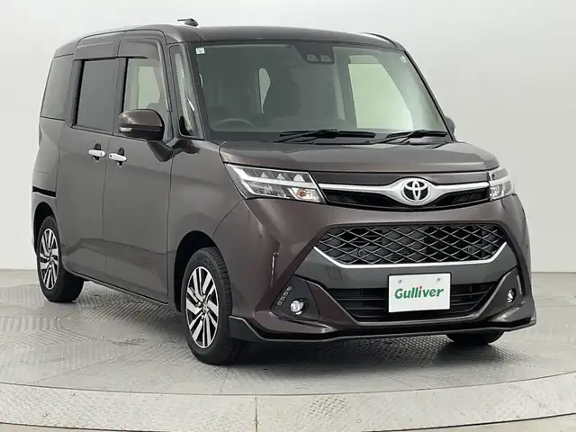 トヨタ タンク カスタムG 新潟県 2019(平31)年 3.9万km プラムブラウンパールクリスタルシャイン ４WD/衝突被害軽減ブレーキ/純正７インチナビ/　（TV/BT/CD/AUX/AM/FM）/バックカメラ/両側パワースライドドア/クルーズコントロール/LEDヘッドライト/シートヒーター/純正14インチアルミホイール/ステアリングスイッチ/アイドリングストップ/スマートキー/ETC