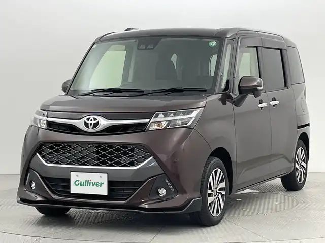 トヨタ タンク カスタムG 新潟県 2019(平31)年 3.9万km プラムブラウンパールクリスタルシャイン ４WD/衝突被害軽減ブレーキ/純正７インチナビ/　（TV/BT/CD/AUX/AM/FM）/バックカメラ/両側パワースライドドア/クルーズコントロール/LEDヘッドライト/シートヒーター/純正14インチアルミホイール/ステアリングスイッチ/アイドリングストップ/スマートキー/ETC