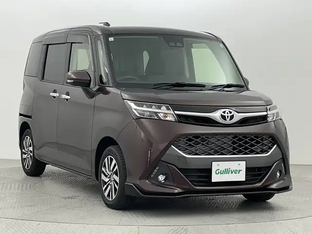 トヨタ タンク カスタムG 新潟県 2019(平31)年 3.9万km プラムブラウンパールクリスタルシャイン ４WD/衝突被害軽減ブレーキ/純正７インチナビ/　（TV/BT/CD/AUX/AM/FM）/バックカメラ/両側パワースライドドア/クルーズコントロール/LEDヘッドライト/シートヒーター/純正14インチアルミホイール/ステアリングスイッチ/アイドリングストップ/スマートキー/ETC