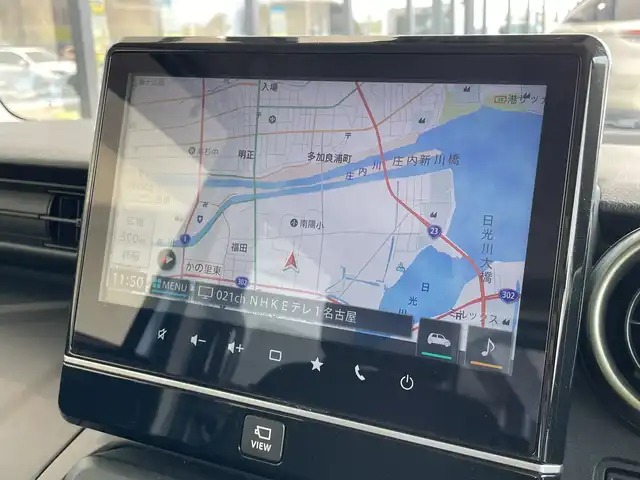 スズキ スペーシア ギア HYBRID XZターボ 愛知県 2022(令4)年 2.2万km オフブルーメタリック/ガンメタリック2トーンルーフ スズキセーフティーサポート/衝突被害軽減ブレーキ/純正9インチディスプレイオーディオナビ（あり）/全方位カメラ/両側パワースライドドア/レーダークルーズコントロール/シートヒーター/CD DVD/Bluetooth/フルセグTV/バックカメラ/コーナーセンサー/純正アルミホイール/ルーフレール/パドルシフト/LEDヘッドライト/オートマチックハイビーム/ドライブレコーダー/ETC/ステアリングスイッチ/スマートキー/プッシュスタート