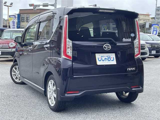 ダイハツ ムーヴ カスタム X SAⅡ 沖縄県 2015(平27)年 5.6万km ナイトシャドーパープルクリスタルM (株)IDOMが運営する【じしゃロンOO店】の自社ローン専用車両になりますこちらは現金またはオートローンご利用時の価格です。自社ローンご希望の方は別途その旨お申付け下さい/・プッシュスタート　/・ナビ　/・ＴＶ　/・アイドリングストップ　/・横滑り防止装置　/・ＡＢＳ　/・レーンキープアシスト　/・衝突被害軽減システム　/・純正フロアマット　/・純正アルミホイール　/・取扱説明書　/・スマートキー