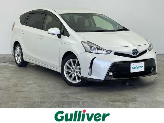 トヨタ プリウス α G ツーリングセレクション 群馬県 2018(平30)年 6.1万km ホワイトパールクリスタルシャイン 純正７型Ｗナビ　Ｂカメラ　衝突軽減　車線逸脱警報　レーダークルーズ　オートハイビーム　ＰＷシート　ドラレコ　ビルトインＥＴＣ　ＬＥＤヘッド　フォグライト　Ｐスタート　スマートキー　純正アルミ　禁煙車