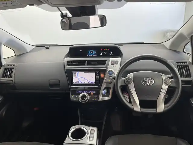 トヨタ プリウス α G ツーリングセレクション 群馬県 2018(平30)年 6.1万km ホワイトパールクリスタルシャイン 純正７型Ｗナビ　Ｂカメラ　衝突軽減　車線逸脱警報　レーダークルーズ　オートハイビーム　ＰＷシート　ドラレコ　ビルトインＥＴＣ　ＬＥＤヘッド　フォグライト　Ｐスタート　スマートキー　純正アルミ　禁煙車