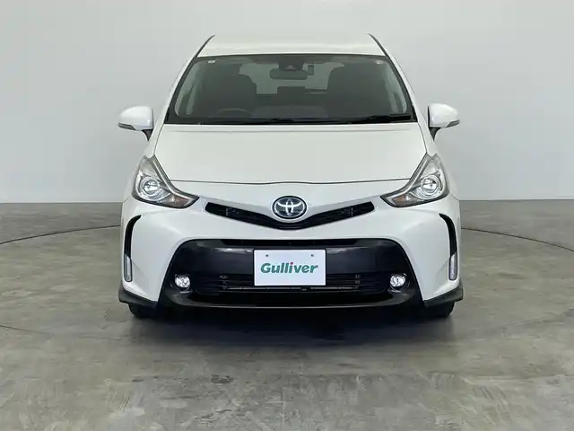 トヨタ プリウス α G ツーリングセレクション 群馬県 2018(平30)年 6.1万km ホワイトパールクリスタルシャイン 純正７型Ｗナビ　Ｂカメラ　衝突軽減　車線逸脱警報　レーダークルーズ　オートハイビーム　ＰＷシート　ドラレコ　ビルトインＥＴＣ　ＬＥＤヘッド　フォグライト　Ｐスタート　スマートキー　純正アルミ　禁煙車