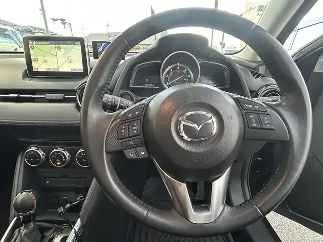 マツダ デミオ XD ツーリング 奈良県 2014(平26)年 9.6万km メテオグレーマイカ 4WD/純正メーカーナビ/BT/CD/USB/SD/TV/DVD//社外マフラー(RIVID)/社外エアクリ/RSR車高調/レーダー探知機/レーダークルコン/横滑り防止装置/i-stop/ステアリングスイッチ/パドルシフト/ターボ有/オートLEDライト