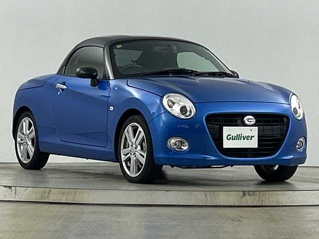 ダイハツ コペン セロ 愛知県 2016(平28)年 2.9万km クリアブルークリスタルメタリック 純正７インチナビ/（Bluetooth/フルセグ/DVD再生）/ETC車載器/レザレッドシートカバー/LEDヘッドライト/フォグランプ/シートヒーター/純正フロントドライブレコーダー/純正フロアマット/スマートキー/プッシュスタート/ecoIDLE/純正16インチアルミホイール