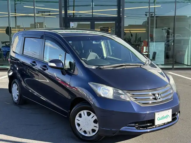 ホンダ フリード FLEX ジャストセレクション 栃木県 2009(平21)年 8.8万km プレミアムナイトブルーパール 法人ワンオーナー /禁煙車/純正ナビ/Bluetooth/CD/DVD再生/フルセグTV/バックカメラ/ETC/パワースライドドア /キーレスキー