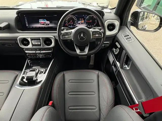 メルセデス・ベンツ ゲレンデヴァーゲン Ｇ４００ｄ AMGライン 石川県 2021(令3)年 1.2万km オブシディアンブラック アクティブブレーキアシスト/アテンションアシスト/レーンキーピングアシスト/ブラインドスポットアシスト/インテリジェントライト/サンルーフ/シートヒーター/パワーシート/パーキングアシスト/クルコン/ETC２．０/純正フロアマット/取説・保証書・スペアキー/記録簿
