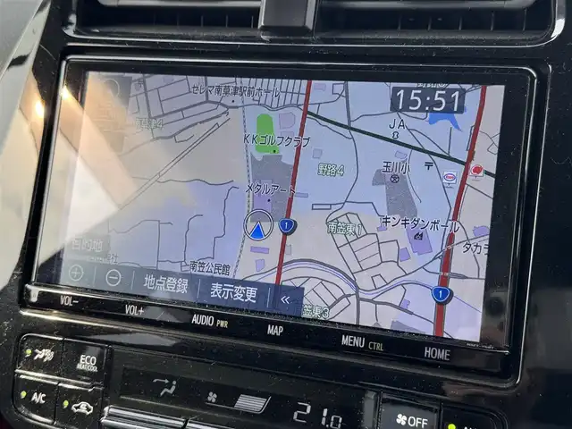 トヨタ プリウス A ツーリングセレクション 滋賀県 2018(平30)年 8.3万km ダークブルーマイカM 社外エアロ/レザーシート/シートヒーター/純正9型SDナビ/フルセグTV/CD/DVD/Bluetooth/バックカメラ/LEDヘッドライト/LEDフォグ/パーキングアシスト/BSM/HUD/PCS/トヨタセーフティセンス/革巻ステアリング/純正17AW